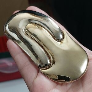 Vintage 80s 2~tone metal belt buckle